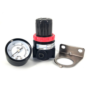 Regulador de Presión de Aire Ar2000 con Manómetro, Puerto de 1/4 Pulgada, Válvula Reductora de Presión para Uso con Gas a Temperatura Normal - Product Image 1