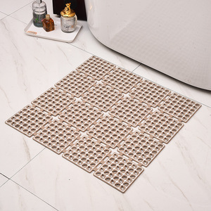JIAJIE Factory PVC <strong>Bath</strong> <strong>Mat</strong> Two Color Solid Eco-Friendly Non-Slip <strong>Square</strong> Anti-Fall Suction <strong>Mat</strong> - Product Image 4