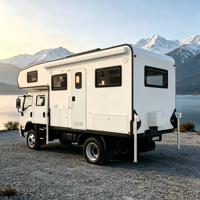 Pour camping-car moderne et robuste avec auvent, idéal pour les aventures en plein air hors réseau