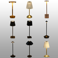 Promotion Lampe de Chargement Sans Fil à Commande Tactile, Veilleuse Latérale Métallique Sans Fil pour Chambre, Petite Lampe de Table LED