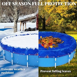 Couverture de <span class=keywords><strong>piscine</strong></span> <span class=keywords><strong>ronde</strong></span> en PVC tissé de haute qualité, protection contre les <span class=keywords><strong>d</strong></span>ébris, résistance au froid pour les piscines <span class=keywords><strong>hors</strong></span> <span class=keywords><strong>sol</strong></span> - Product Image 5