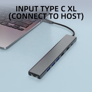 7 trong 1USB C HUB <span class=keywords><strong>HDMI</strong></span> 4K 60Hz RJ45 1000m loại C một 3.0 <span class=keywords><strong>USB</strong></span> Hub thích ứng USB3.1 4k VGA PD sạc <span class=keywords><strong>USB</strong></span> <span class=keywords><strong>Adapter</strong></span> máy tính xách tay Docking Station - Product Image 3