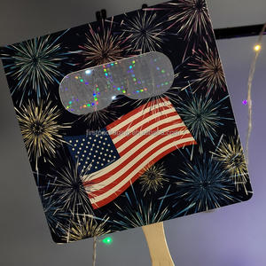 Abanico de Papel Personalizado con Impresión Publicitaria 3D de Fuegos Artificiales para Fiestas - Product Image 4