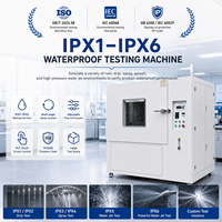 Máquina de Prueba de Impermeabilidad Multifuncional IPX1/IPX6 con Gran Ángulo de Oscilación, Equipo de Prueba de Protección SUS304, Equipo de Laboratorio