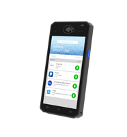 Terminal de paiement mobile portable Aisino A80 Android, mini terminal de paiement par carte bancaire, lecteur NFC et de paiement par carte à puce + imprimante Bluetooth, base de charge