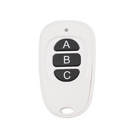 Control Remoto Universal Portátil para Puerta de Garaje RF315mhz y RF433mhz con Mango Táctil LED de 4 Botones, Modelo FY