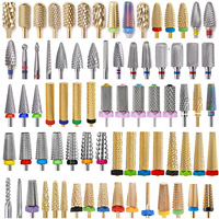 Fraise à ongles en carbure de tungstène, polisseuse rotative, accessoires pour ongles, embouts de coupe, machine à percer électrique pour manucure et pédicure