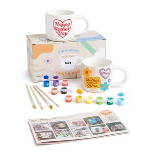 <span class=keywords><strong>Kit</strong></span> de <span class=keywords><strong>peinture</strong></span> pour mug LP DIY <span class=keywords><strong>Kit</strong></span> de <span class=keywords><strong>peinture</strong></span> en céramique comprenant des tasses, des peintures, des pinceaux et un guide d'inspiration pour adultes - Product Image 1