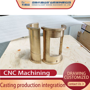 Cojinete de precisión para maquinaria Buje de cobre no estándar personalizado Bronce Latón para trituradora Manguitos de perforación Procesamiento de fundición - Product Image 6