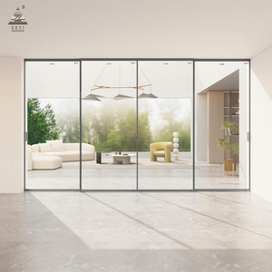 <span class=keywords><strong>Puerta</strong></span> Corredera Interior de Vidrio ZEYI, Perfil de <span class=keywords><strong>Puerta</strong></span> Corredera Minimalista de Aluminio, <span class=keywords><strong>Puerta</strong></span> Corredera de Vidrio de Alto Rendimiento - Product Image 3