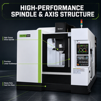 Centre d'usinage vertical CNC Hartford, déplacement 1100x600x650mm, 3 broches, broche BT40, commande Mitsubishi, précision 0,003mm