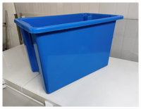 Caisse en plastique empilable et colorée Quali pour les besoins d'entreposage et de supermarché