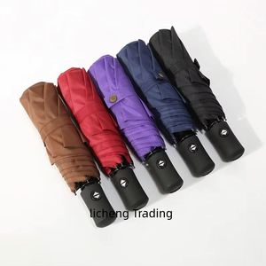 Parapluie pliant automatique portable 3 sections solaire de haute qualité pour l'extérieur, promotionnel et économique, de Guangdong, Chine, vente en gros - Product Image 1