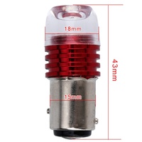 Ampoule LED de freinage clignotante rouge 1156 BA15S P21W 1157 BAY15D pour voiture, 12V DC, feux de recul avant et arrière