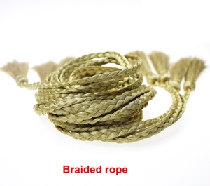 Nuova vendita calda Glitter doppio-end nappa collana con nappine cordoncino lungo intrecciato cintura in vita Skinny cintura intrecciata nappa per <span class=keywords><strong>Dr</strong></span> - Product Image 4