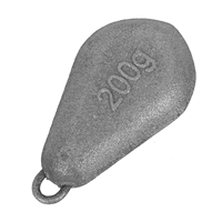Plombs de pêche en fonte en forme de cœur durables 150g-300g, écologiques et sans plomb, pour canne à pêche