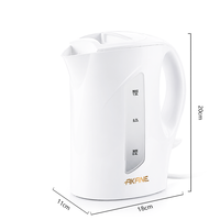 Bouilloire électrique 750-900W 1,0L avec ébullition rapide, arrêt automatique et fenêtre de niveau d'eau pour la préparation du thé et du café à la maison ou au bureau A.80186
