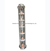 Équipement de distillation et de brassage haut de gamme Yansheng : Plateau à bulles en verre borosilicate de 2 pouces à 6 couches pour tour de reflux