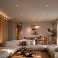 Spot LED encastré COB 12W pour plafond, découpe de 75 mm, 30 °   Éclairage intérieur réglable 90+ CRI LP-AJ8292-NR-25-1