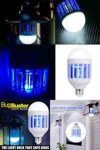 Bombilla LED de doble propósito E27 para matamosquitos con boca de tornillo, descarga eléctrica para iluminación del hogar, multiusos - Product Image 4