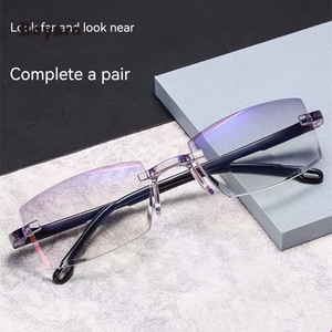 Moda plástico ajustable visión enfoque presbicia bifocal Anti luz azul progresivo mujeres hombres gafas de lectura - Product Image 5