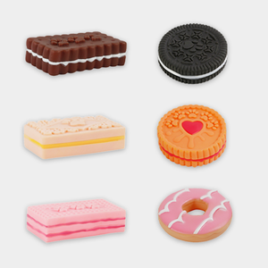 Fabrika doğrudan, sevimli bisküvi serisi köpek çiğnemek gıcırtılı oyuncak, eğlenceli sıkıntı giderici gıcırtılı oyuncak, birden fazla stil mevcut - Product Image 1