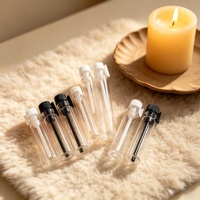 Mini flacons de parfum portables en verre, capacités de 0,5 ml à 3 ml, flacons en verre ambré rechargeables pour parfum