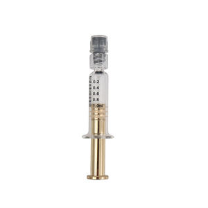 Seringue en verre de 1ml avec logo personnalisé Seringue en verre réutilisable pour cosmétique Luer Lock Luer Slip Cap Lid Screen Printing Standard <span class=keywords><strong>KP</strong></span> - Product Image 1