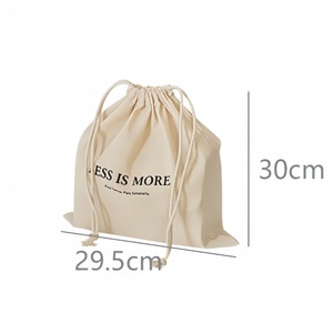 Sac de voyage classique en coton écologique sur mesure, avec cordon de serrage réglable, anti-poussière, impression typographique, broderie, cadeau - Product Image 5