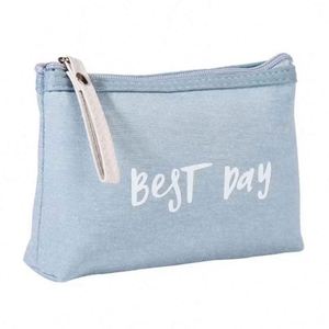 Bolsa de Cosméticos de Gran Capacidad, Bolsa de Lona Ecológica para Artículos de Uso Diario, para Viajes y Almacenamiento - Product Image 1