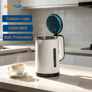 Sunton กาต้มน้ำไฟฟ้าสองชั้นสีขาวแบบพกพาสำหรับเดินทางโรงแรมใช้ในบ้าน - Product Image 2