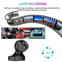 720P/1080P WIFI voiture DVR enregistreur Mini sans fil ADAS caméra de Vision nocturne avec moniteur de stationnement grand Angle pour les enregistrements de conduite