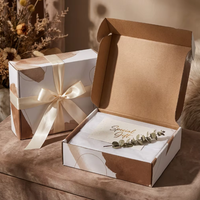 Boîte cadeau pliable en carton rigide personnalisée, fermeture magnétique, logo cosmétique, ruban, poignée, petit MOQ, luxe, OEM