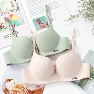 Sujetador sin aros minimalista francés de verano para mujer con copas gruesas, cierre de gancho y ojal, que soporta y moldea senos pequeños - Product Image 2
