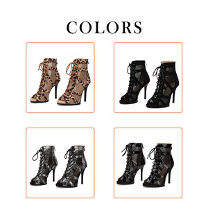 Chaussures de danse sexy à plateforme pour femmes, escarpins latins pour dames, chaussures de danse de salon, <span class=keywords><strong>salsa</strong></span>, jazz, pole dance, soirée, <span class=keywords><strong>bottines</strong></span> à lacets pour l'extérieur - Product Image 6