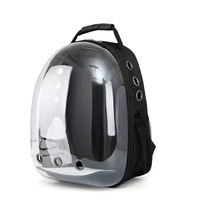Sac à dos portable pour chats et chiens, forme capsule spatiale carrée, en tissu Oxford transparent, écologique, à double bandoulière