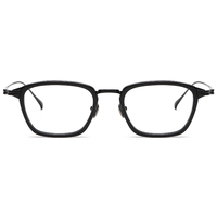 Monture de lunettes en titane pur 2024, monture de lunettes optiques carrée pour hommes, myopie, lunettes de prescription, monture de lunettes de luxe pour femmes, petite lunette KJ-24
