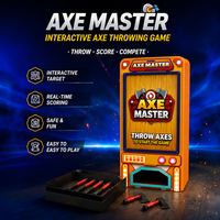 Jeu de lancer de hache interactif avec cible et notation électronique, jouet de jeu de lancer pour jardin, intérieur, extérieur, sport, fête