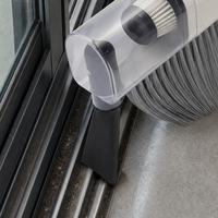Balai aspirateur électrique avec réservoir de poussière transparent de 300 ml, autonomie de 18 minutes, pour le nettoyage des escaliers, des plinthes et des sols en carrelage