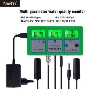 Medidor de <span class=keywords><strong>PH</strong></span> 4 en 1 Monitor de prueba de calidad del agua <span class=keywords><strong>PH</strong></span> TEMP TDS RH con electrodo para piscina, acuario, laboratorio, agua potable - Product Image 2