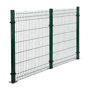 High Quality Galvanized Steel Metal Pvc Coated 3d V Bending Curved Garden Farm Welded Wire Mesh Panel Fencing