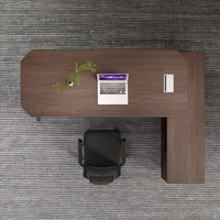 Nouvel ensemble de mobilier de bureau moderne et durable en bois pour cadres et PDG, avec fonctions réglables et rangement avec tiroirs pour dossiers