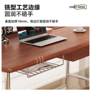 Bureau <span class=keywords><strong>d</strong></span>'ordinateur <span class=keywords><strong>d</strong></span>'<span class=keywords><strong>occasion</strong></span> de luxe moderne haut de gamme, style français, pour chambre à coucher, bureau à domicile, long bureau de travail avec rangement en métal - Product Image 3