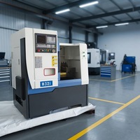Mini tour CNC de haute précision, équipement de machine-outil H32i, petit tour CNC avec rail de guidage linéaire taïwanais