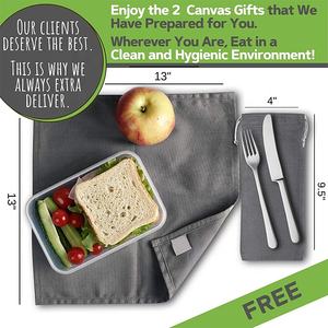 Tinkin — sac à Lunch lavable en <span class=keywords><strong>toile</strong></span> cirée, sac en <span class=keywords><strong>toile</strong></span> réutilisable, sac à Lunch pour hommes, femmes et enfants - Product Image 5