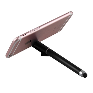 Penna Gel 3-in-1 di plastica di alta qualità per la promozione aziendale Soft Touch Screen penna QR codice di stampa del telefono cellulare funzione Stand - Product Image 4