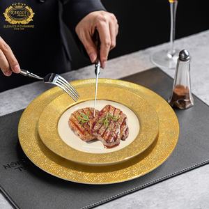 Exquis Premium élégant peint à la main Design <span class=keywords><strong>de</strong></span> luxe <span class=keywords><strong>porcelaine</strong></span> <span class=keywords><strong>porcelaine</strong></span> assiette en céramique pour ensemble <span class=keywords><strong>de</strong></span> vaisselle - Product Image 1