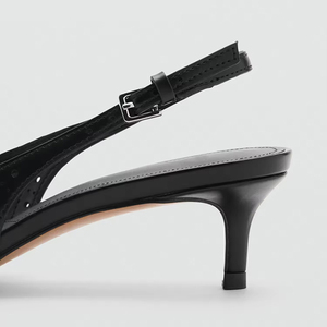 लक्जरी डिजाइनर कार्यालय जूते स्लिप-ऑन पॉइंट पैर के अंगूठे उथले मुंह एकल पंप काले रंग की एड़ी हल्के - Product Image 3