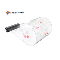 Film LED flexible adhésif, panneau publicitaire mince, film transparent pour écran de verre, film d'affichage LED, écran LED pour vitrine de magasin
