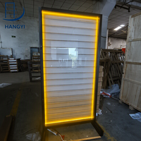 Vitrine de présentation de cartes à collectionner verrouillable Hangyi avec éclairage LED, présentoir de sol pour magasin TGC, armoire de présentation de cartes sportives gradées, vitrine Pokémon